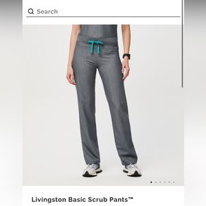 NEW WITH TAGS FIGS Graphite Livingston TALL Straight Scrub pants